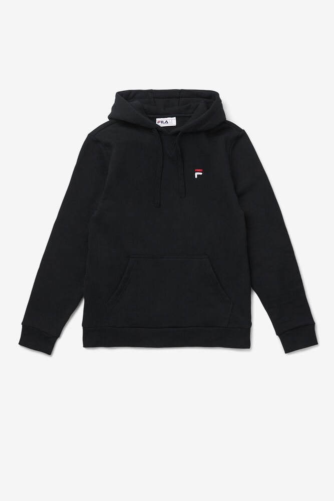 Fila Hoodie Mens Black - Luka - Philippines 2541837-HI